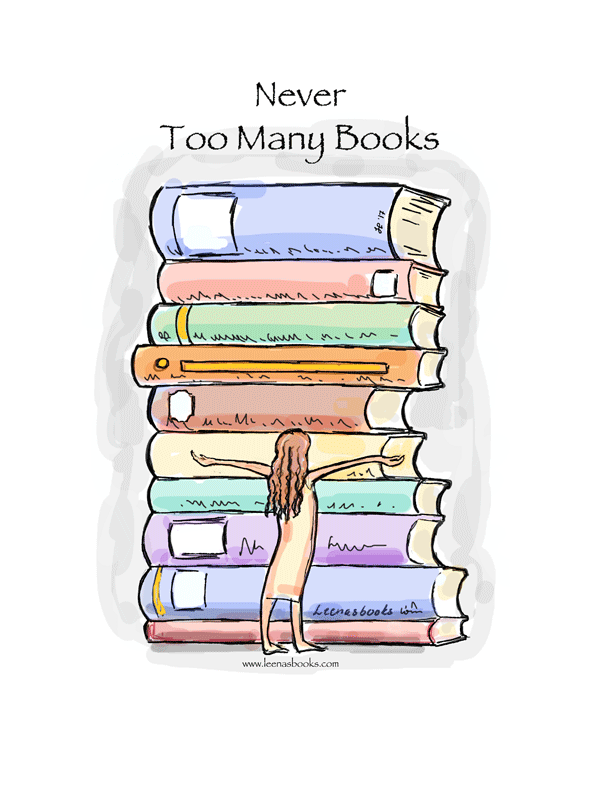 Leenasbooks sketch / Never too many books