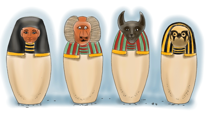 canopic jars