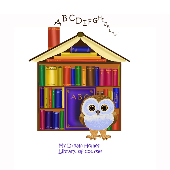 Book Owlie / Dream home - library!