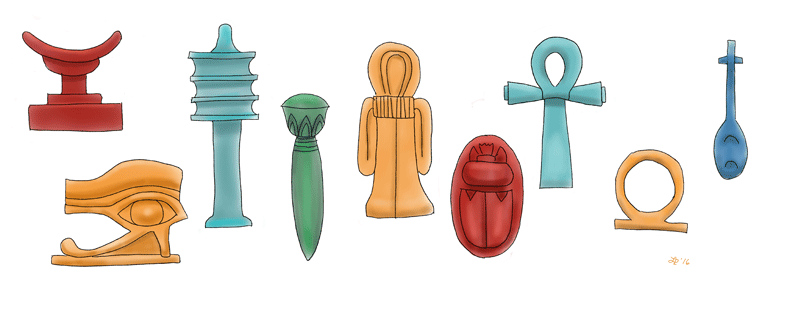 Ancient Egyptian amulets